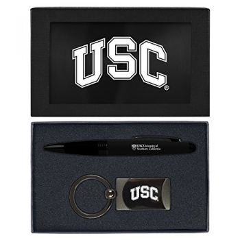 Prestige Pen and Keychain Gift Set - USC Trojans