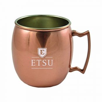 16 oz Stainless Steel Copper Toned Mug - ETSU Buccaneers