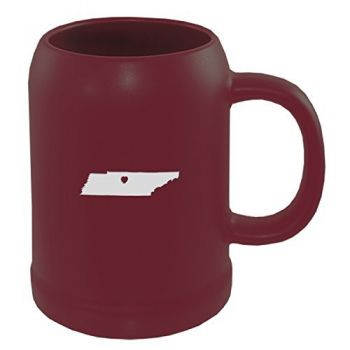 22 oz Ceramic Stein Coffee Mug - I Heart Tennessee - I Heart Tennessee