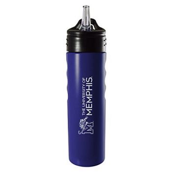 24 oz Stainless Steel Sports Water Bottle - Memphis Tigers