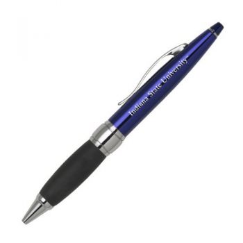 Ballpoint Twist Pen with Grip - Indiana State Sycamores