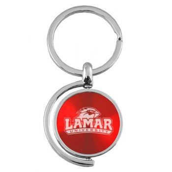 Spinner Round Keychain - Lamar Big Red