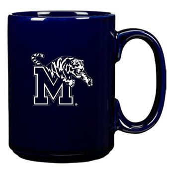 15 oz Ceramic Coffee Mug with Handle - Memphis Tigers