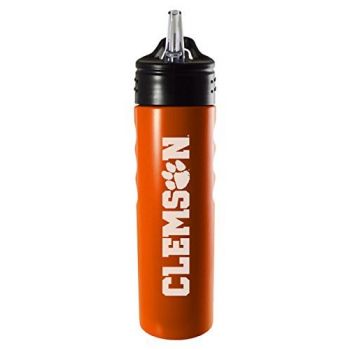 24 oz Stainless Steel Sports Water Bottle - Clemson Tigers
