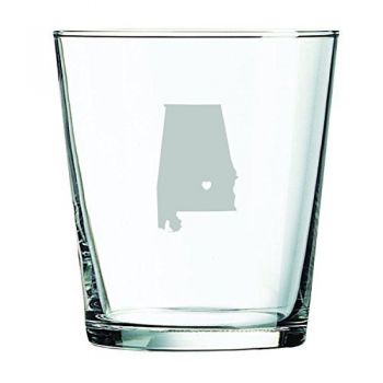 13 oz Cocktail Glass - I Heart Alabama - I Heart Alabama