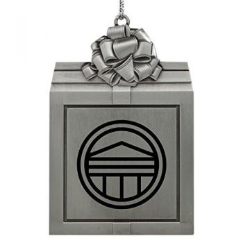 Pewter Gift Box Ornament - Longwood Lancers