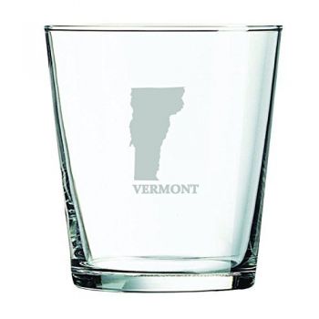 13 oz Cocktail Glass - Vermont State Outline - Vermont State Outline