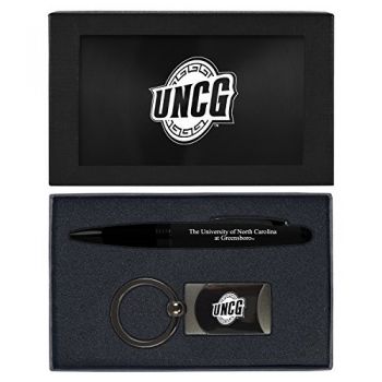 Prestige Pen and Keychain Gift Set - UNC Greensboro Spartans