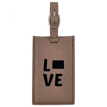 Travel Baggage Tag with Privacy Cover - Colorado Love - Colorado Love