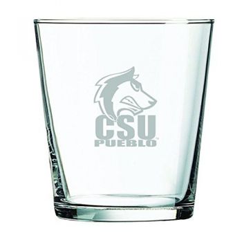 13 oz Cocktail Glass - CSU Pueblo Thunderwolves