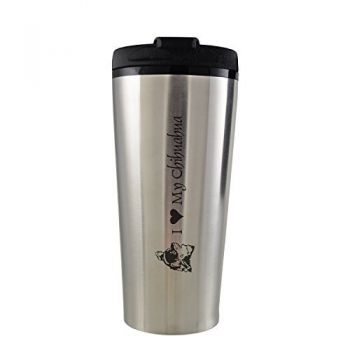 16 oz Insulated Tumbler with Lid  - I Love My Chihuahua