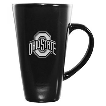 16 oz Square Ceramic Coffee Mug - Ohio State Buckeyes