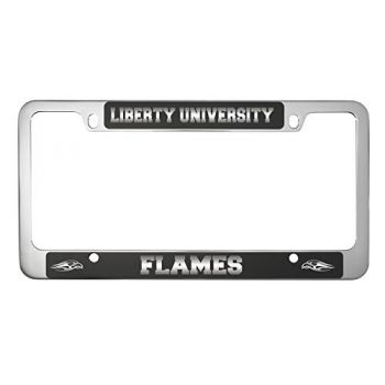Stainless Steel License Plate Frame - Liberty Flames