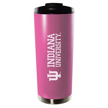 16 oz Vacuum Insulated Tumbler with Lid - Indiana Hoosiers