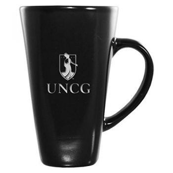 16 oz Square Ceramic Coffee Mug - UNC Greensboro Spartans