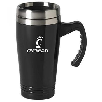 16 oz Stainless Steel Coffee Mug with handle - Cincinnati Bearcats