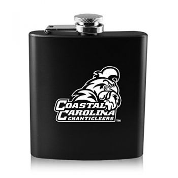 6 oz Stainless Steel Hip Flask - Coastal Carolina Chanticleers