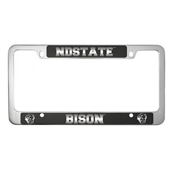 Stainless Steel License Plate Frame - NDSU Bison