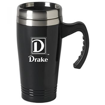16 oz Stainless Steel Coffee Mug with handle - Drake Bulldogs