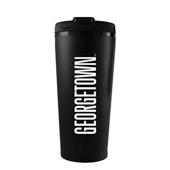 16 oz Insulated Tumbler with Lid - Georgetown Hoyas