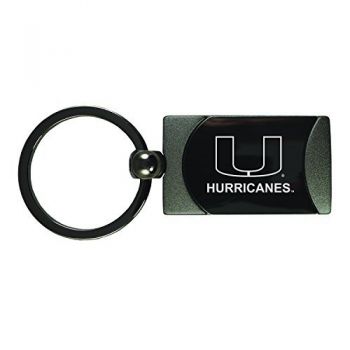 Heavy Duty Gunmetal Keychain - Miami Hurricanes