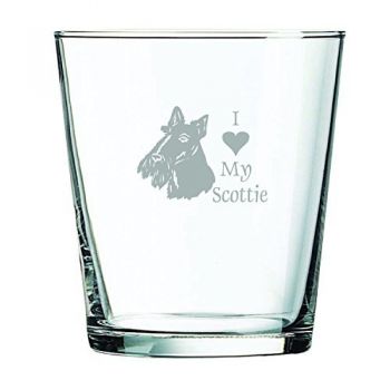13 oz Cocktail Glass  - I Love My Scottish Terrier