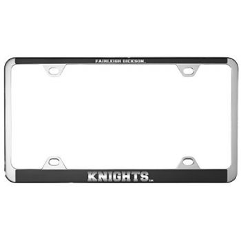 Stainless Steel License Plate Frame - Farleigh Dickinson Knights