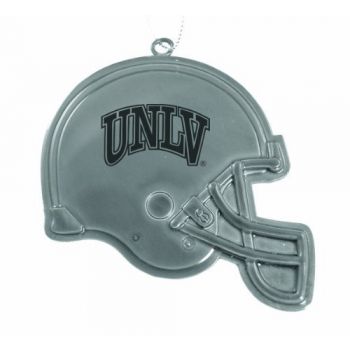 Football Helmet Pewter Christmas Ornament - UNLV Rebels