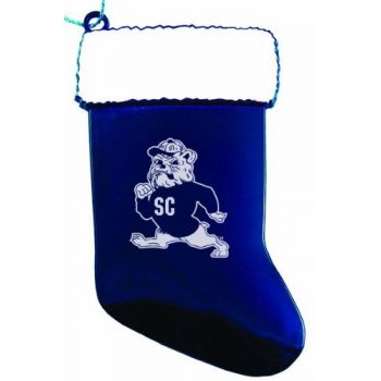 Pewter Stocking Christmas Ornament - South Carolina State Bulldogs