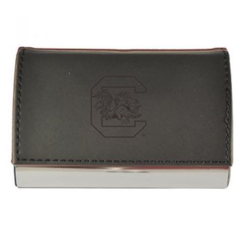 PU Leather Business Card Holder - South Carolina Gamecocks