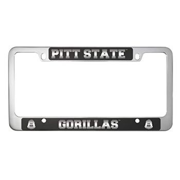 Stainless Steel License Plate Frame - PITT State Gorillas