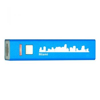 Quick Charge Portable Power Bank 2600 mAh - Miami City Skyline