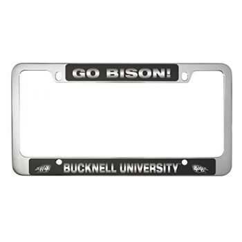 Stainless Steel License Plate Frame - Bucknell Bison