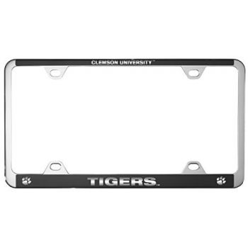 Stainless Steel License Plate Frame - Clemson Tigers