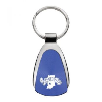 Teardrop Shaped Keychain Fob - Indiana State Sycamores
