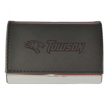 PU Leather Business Card Holder - Towson Tigers