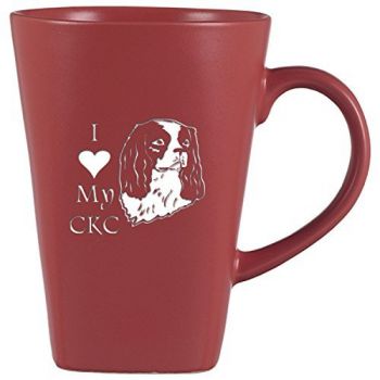 14 oz Square Ceramic Coffee Mug  - I Love My Cavalier King Charles
