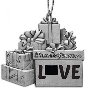 Pewter Gift Display Christmas Tree Ornament - Colorado Love - Colorado Love