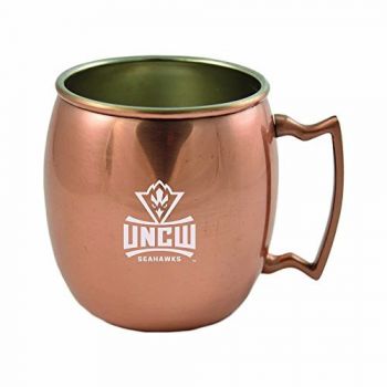 16 oz Stainless Steel Copper Toned Mug - UNC Wilmington Seahawks