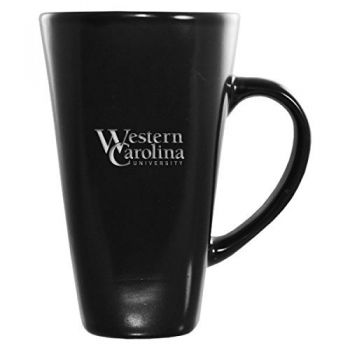16 oz Square Ceramic Coffee Mug - Western Carolina Catamounts