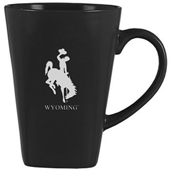 14 oz Square Ceramic Coffee Mug - Wyoming Cowboys