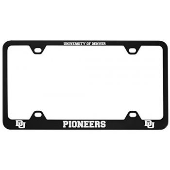 Stainless Steel License Plate Frame - Denver Pioneers