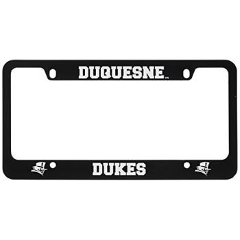 Stainless Steel License Plate Frame - Duquesne Dukes