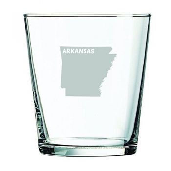 13 oz Cocktail Glass - Arkansas State Outline - Arkansas State Outline
