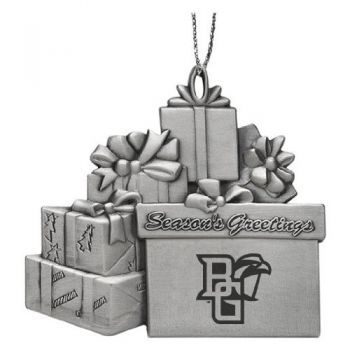 Pewter Gift Display Christmas Tree Ornament - Bowling Green State Falcons