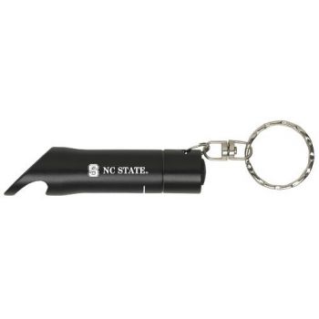 Keychain Bottle Opener & Flashlight - North Carolina State Wolfpack