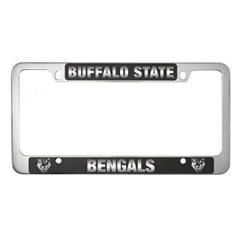 Stainless Steel License Plate Frame - SUNY Buffalo Bengals