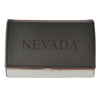 PU Leather Business Card Holder - Nevada Wolf Pack