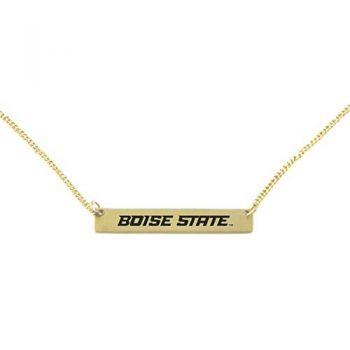 Brass Bar Bracelet - Boise State Broncos