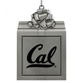 Pewter Gift Box Ornament - Cal Bears